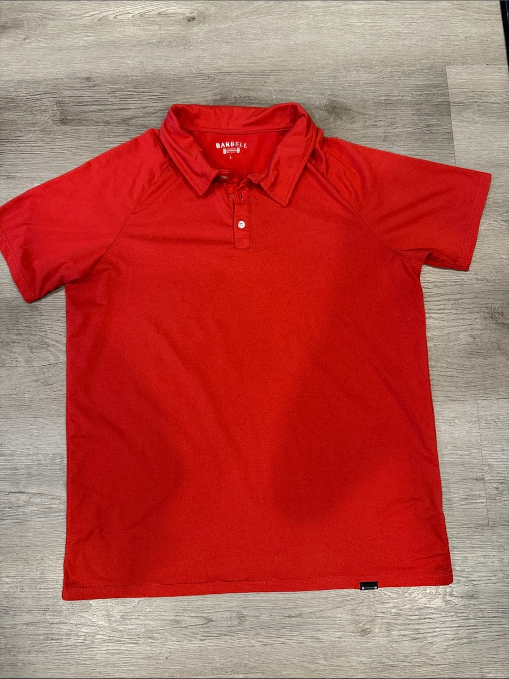 Barbell apparel Men's Red Polo Shirt
